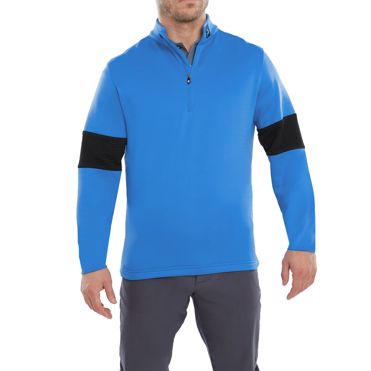 FootJoy Ribbed Chill-Out XP Pullover (Sapphire/Black) - Image 3