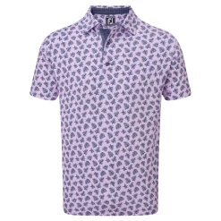 FootJoy Shadow Palm Print Pique Golf Polo Shirt