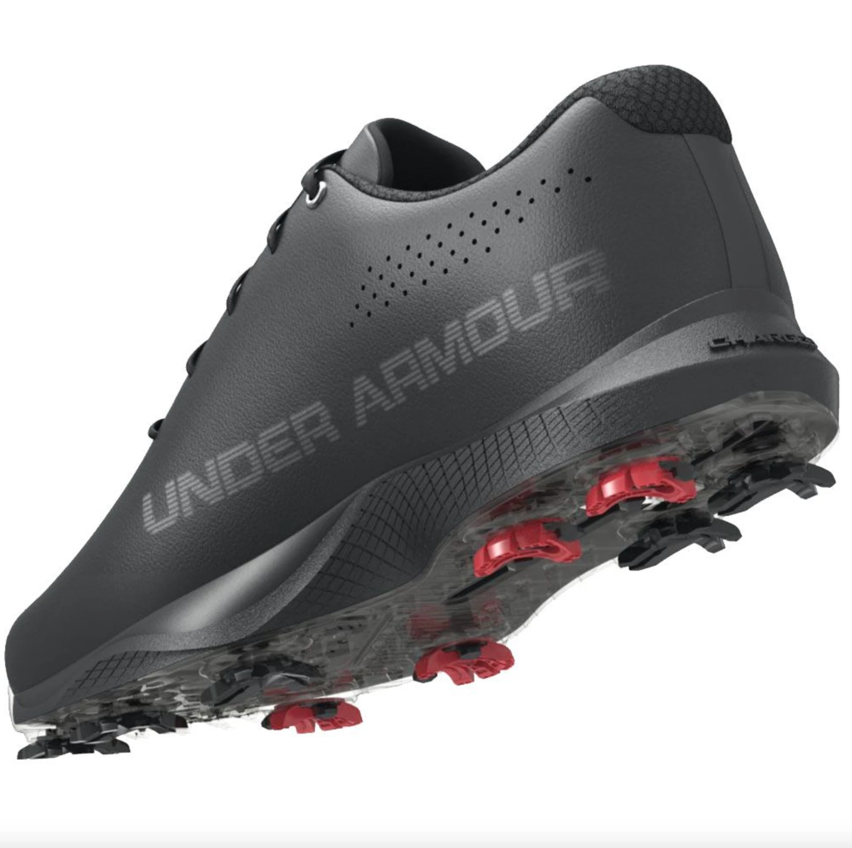 Under Armour Charged Draw RST E Golf Shoes - Black - Image 4